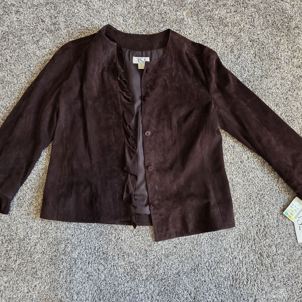 VS2 Rich Brown Suede Jacket Boho